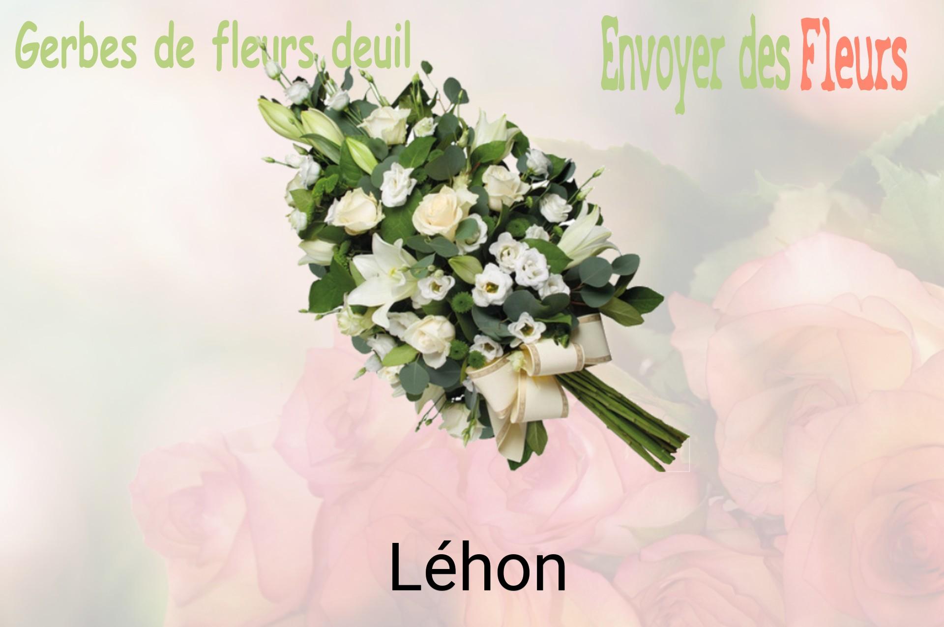 Gerbe de fleurs de deuil livrée à Léhon